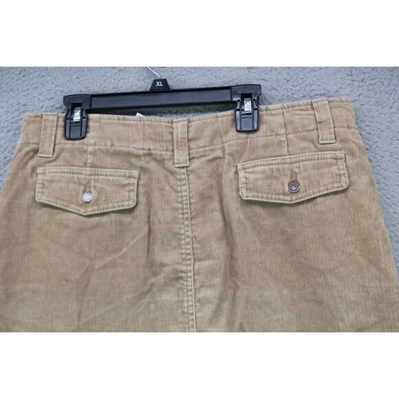 Eddie Bauer Tan Corduroy Stretch Skirt-Size 12-Pockets-Lagenlook - Picture 12 of 13
